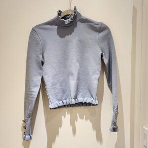 Zara Cropped Formal Top